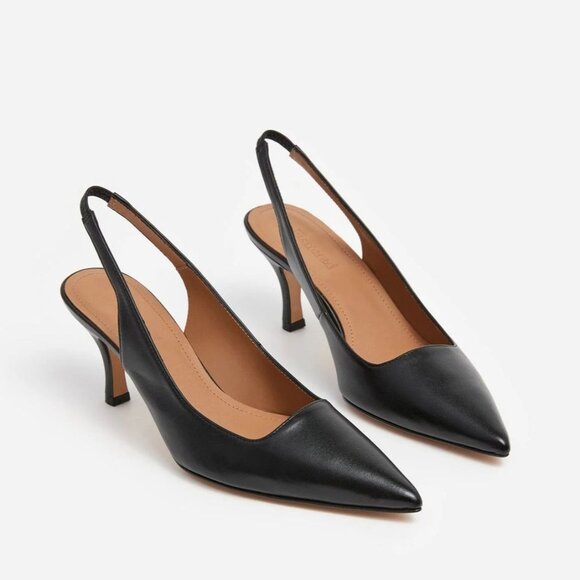 Flattered Franchesca Heel in Black Leather 36 with box Womens Pumps - Picture 1 of 17